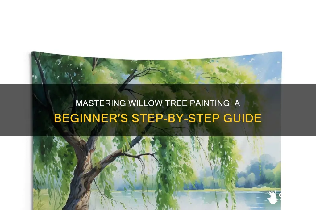 how to paint a willow tree for beginners