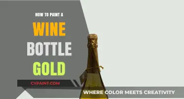 Elegant DIY: Transforming a Wine Bottle with a Golden Glow