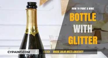 Sparkle Your Décor: Easy Glitter Wine Bottle Painting Tutorial