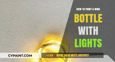 Creative DIY: Painting Wine Bottles with Fairy Lights for Home Decor