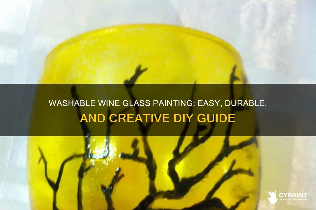 how to paint a wine glass thats washable
