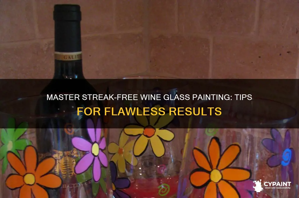 how to paint a wine glass without streaks