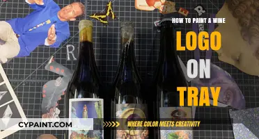 Elegant Wine Logo Painting: Step-by-Step Guide for Decorating Trays