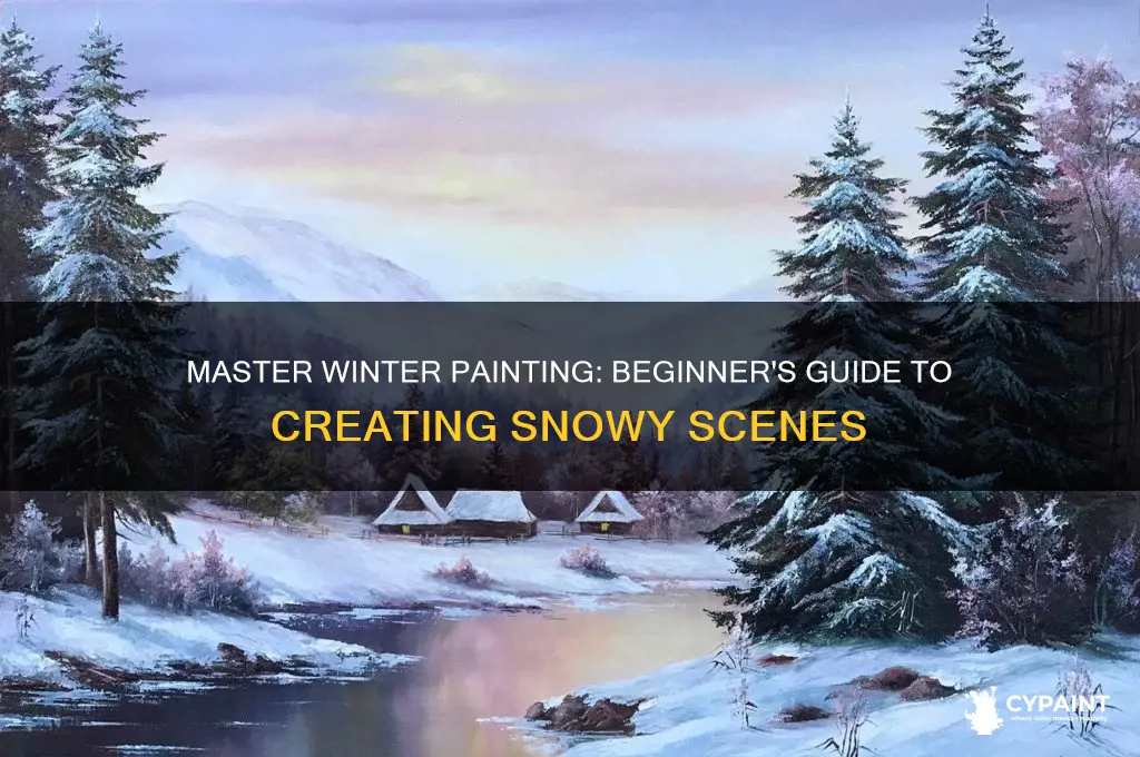 how to paint a winter scene for beginners