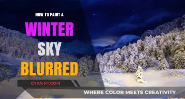 Mastering Soft Winter Sky Painting: Blurred Techniques for Artists