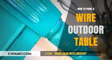 Revamp Your Patio: Easy Steps to Paint a Wire Outdoor Table