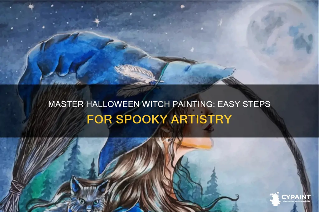 how to paint a witch for halloween