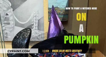 Crafting a Witch's Pumpkin: Painting a Nose