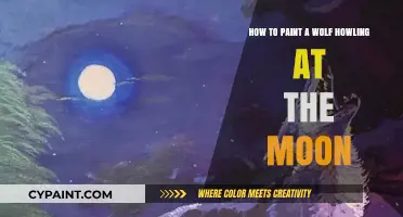 Paint a Howling Wolf: Capturing the Moon's Magic
