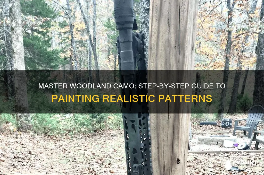 how to paint a woodland camo pattern