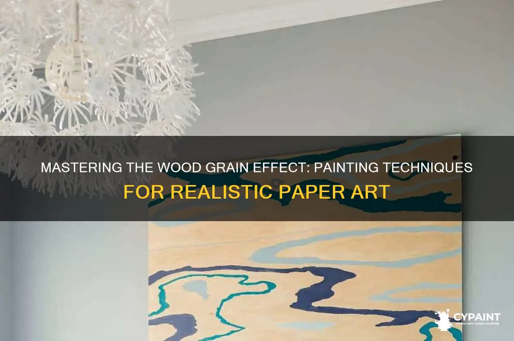 how to paint a wook look on paper