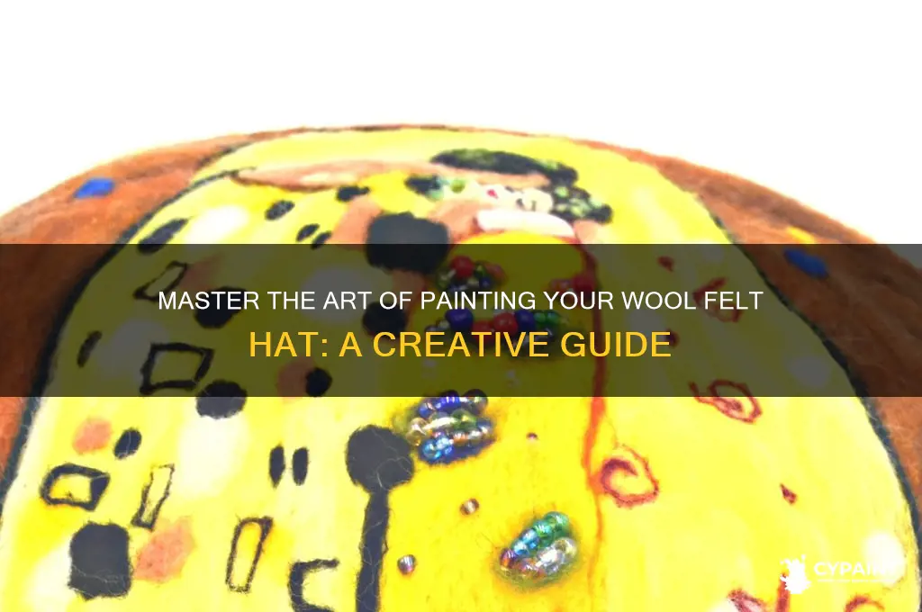 how to paint a wool felt hat