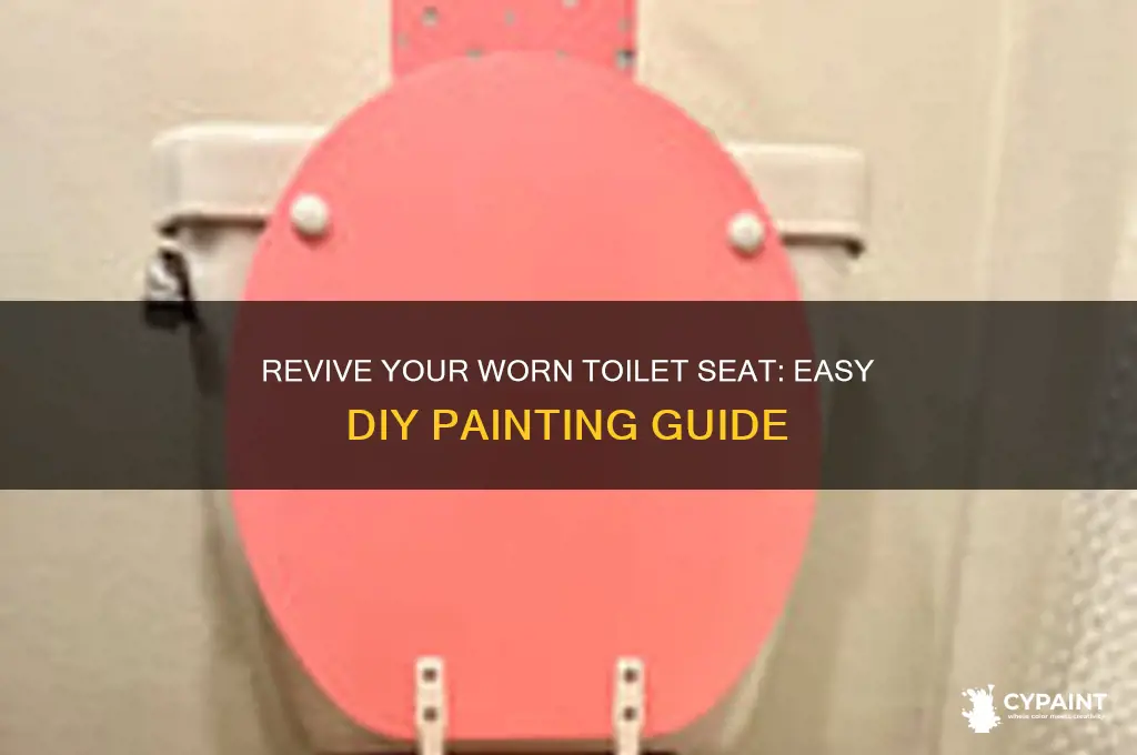 how to paint a worn toilet seat