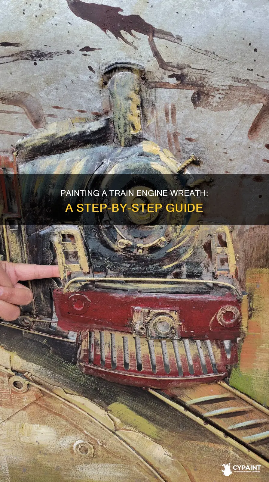 Painting A Train Engine Wreath: A Step-By-Step Guide | CyPaint