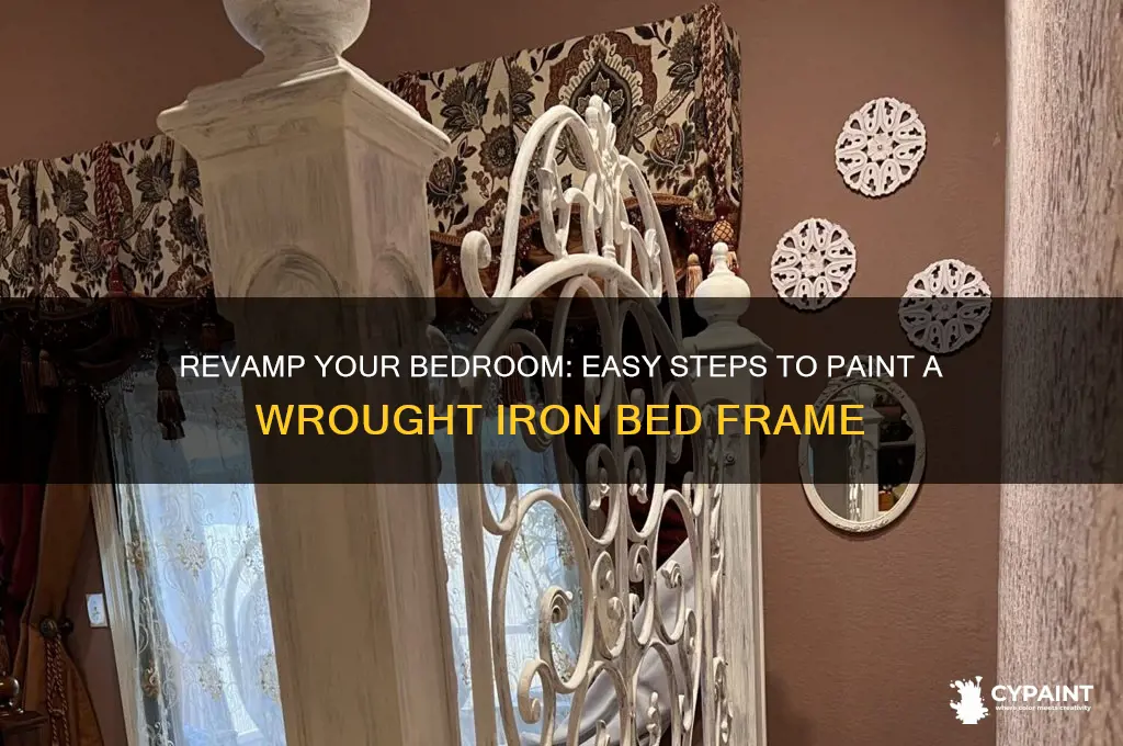 how to paint a wrought iron bed frame
