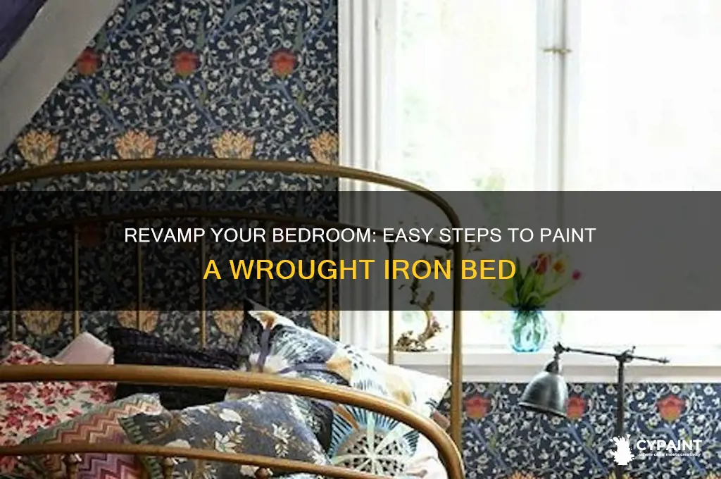 how to paint a wrought iron bed