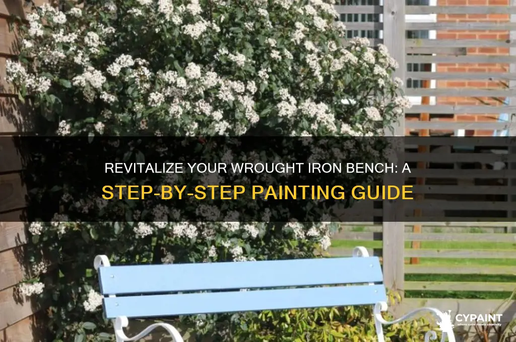 how to paint a wrought iron bench