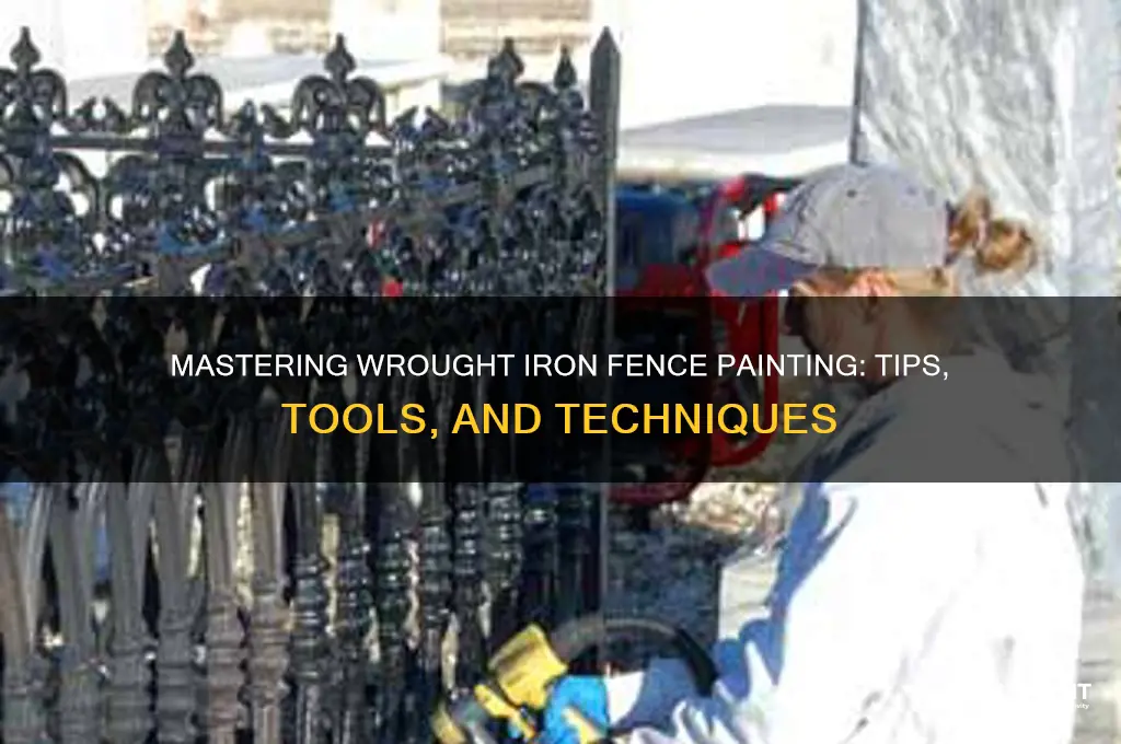 how to paint a wrought iron fence