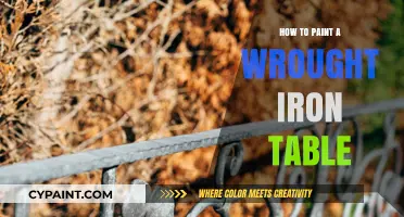 Revitalize Your Wrought Iron Table: A Step-by-Step Painting Guide