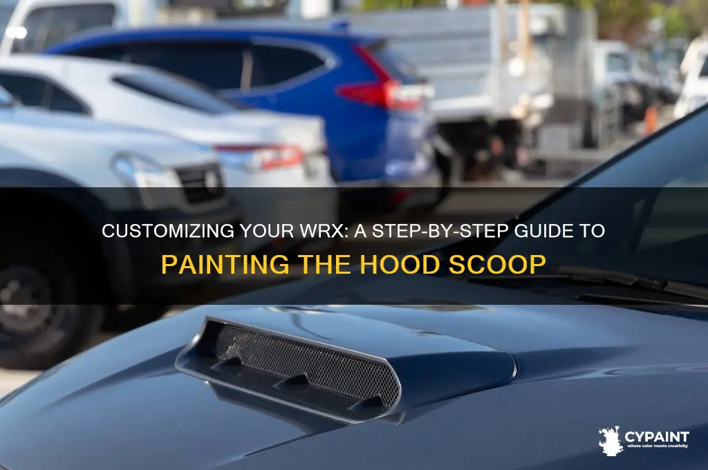 how to paint a wrx hood scoop