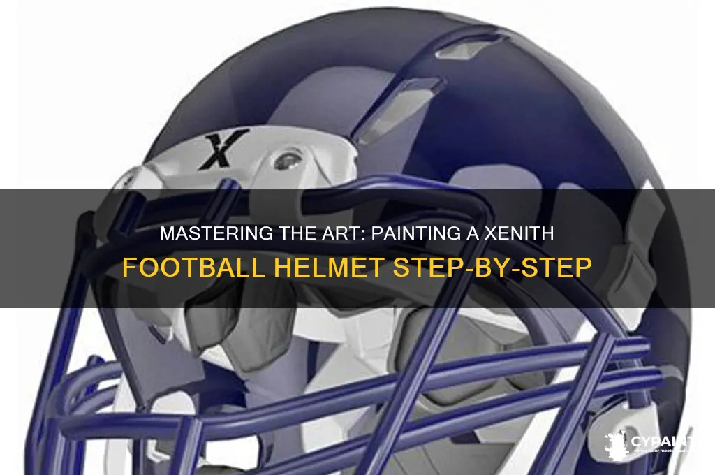 how to paint a xenith football helmet
