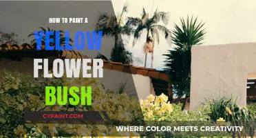 Mastering the Art of Painting a Vibrant Yellow Flower Bush
