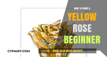 Easy Steps to Paint a Vibrant Yellow Rose for Beginners