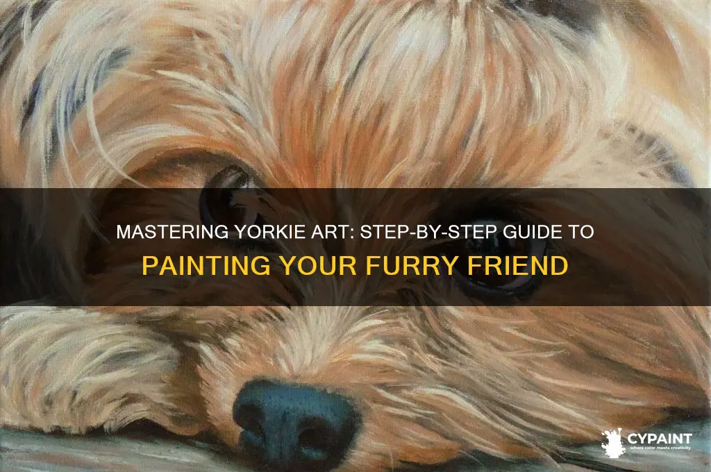 how to paint a yorkie step by step