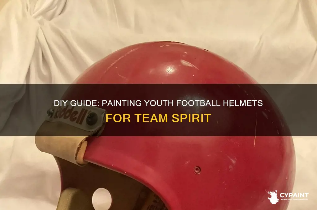 how to paint a youth football helmet