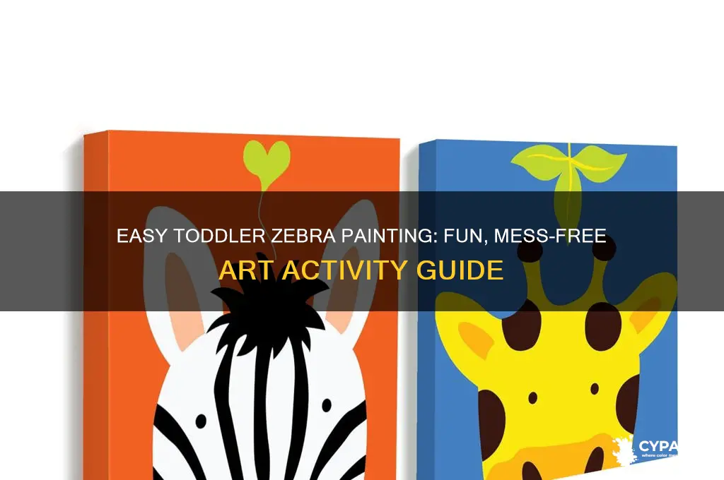 how to paint a zebra for toddlers