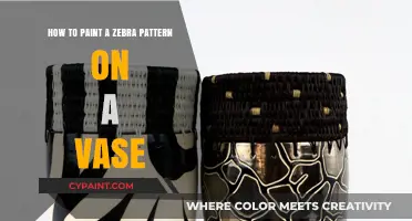 Creative Zebra Pattern Vase Painting Guide