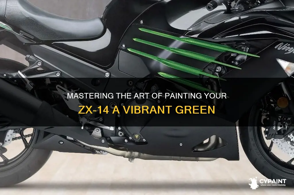 how to paint a zx 14 green