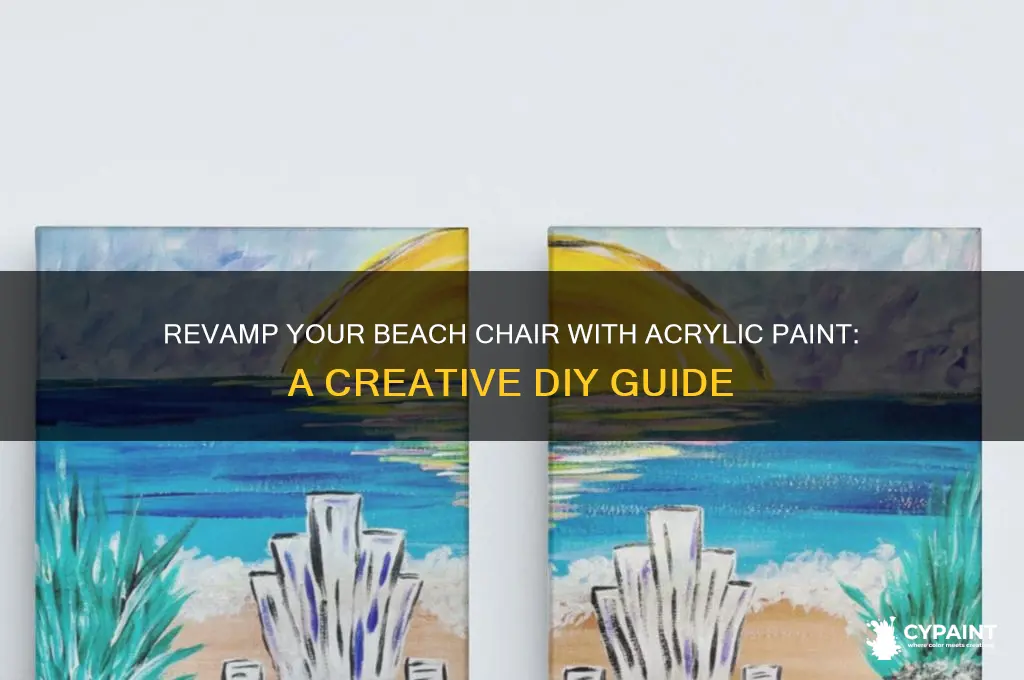 how to paint abeach chair in acrilys