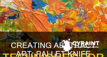 how to paint abstract art with a pallet knife