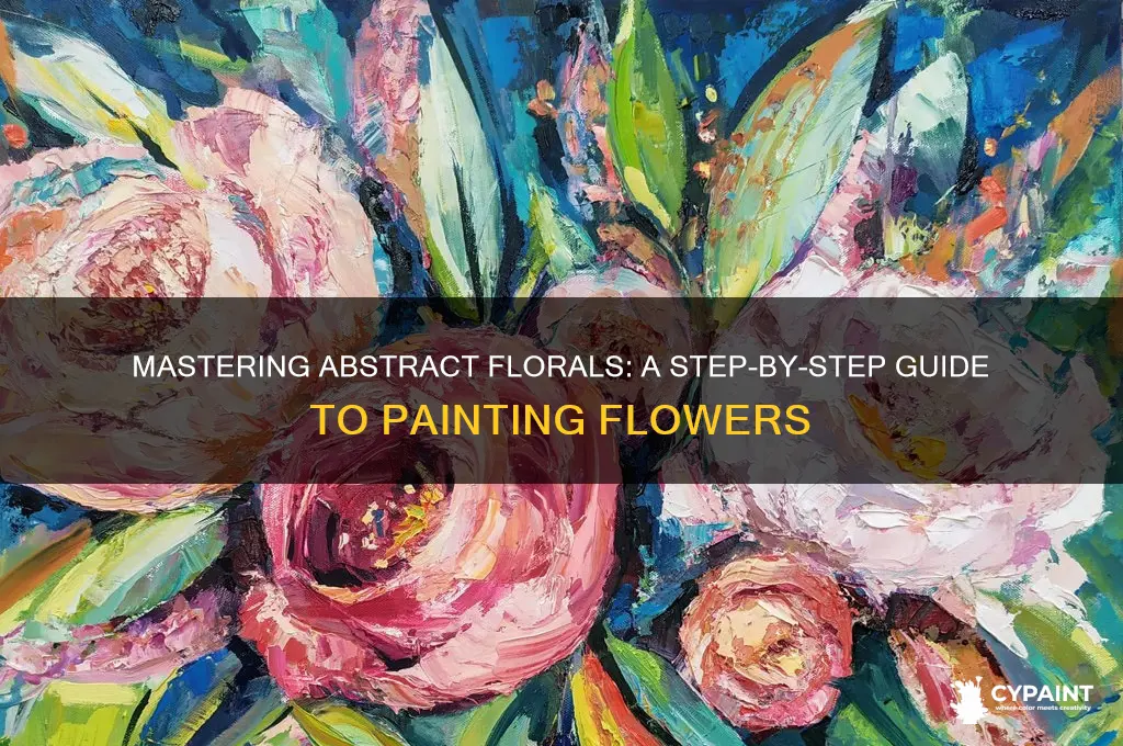 how to paint abstract flowers step by step