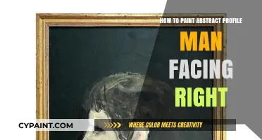 Mastering Abstract Art: Painting a Right-Facing Male Profile