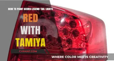Customizing Acura Legend Tail Lights: A Guide to Painting with Tamiya Red