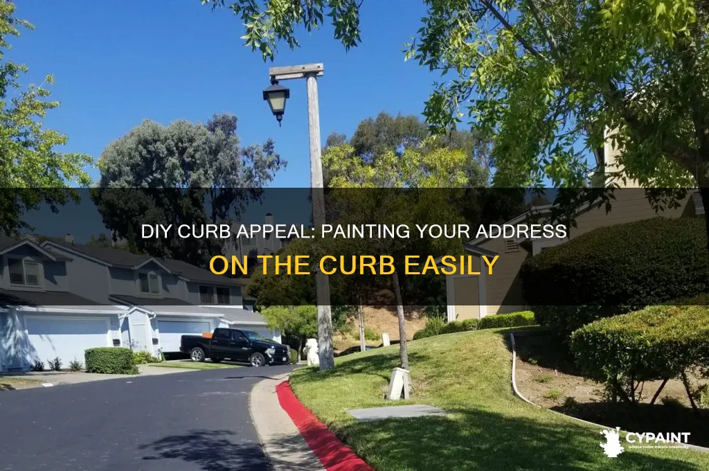 how to paint address on your own curb