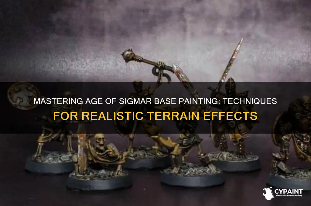 how to paint age of sigmar bases