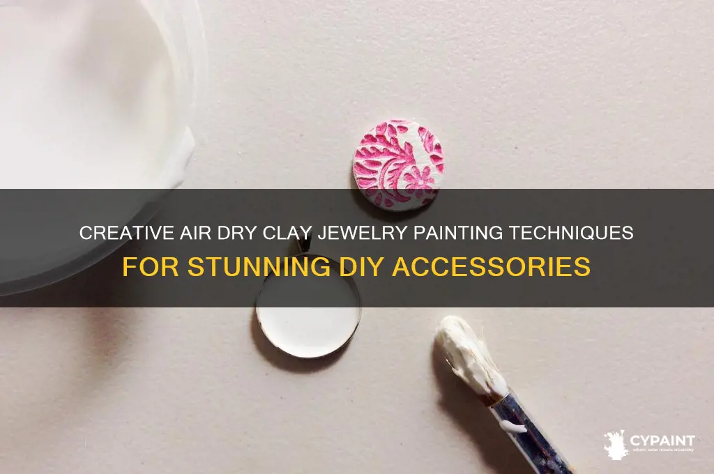 how to paint air dry clay jewelry