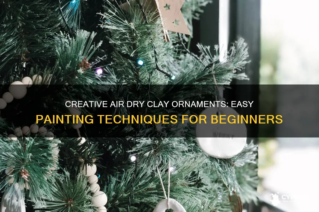 how to paint air dry clay ornaments