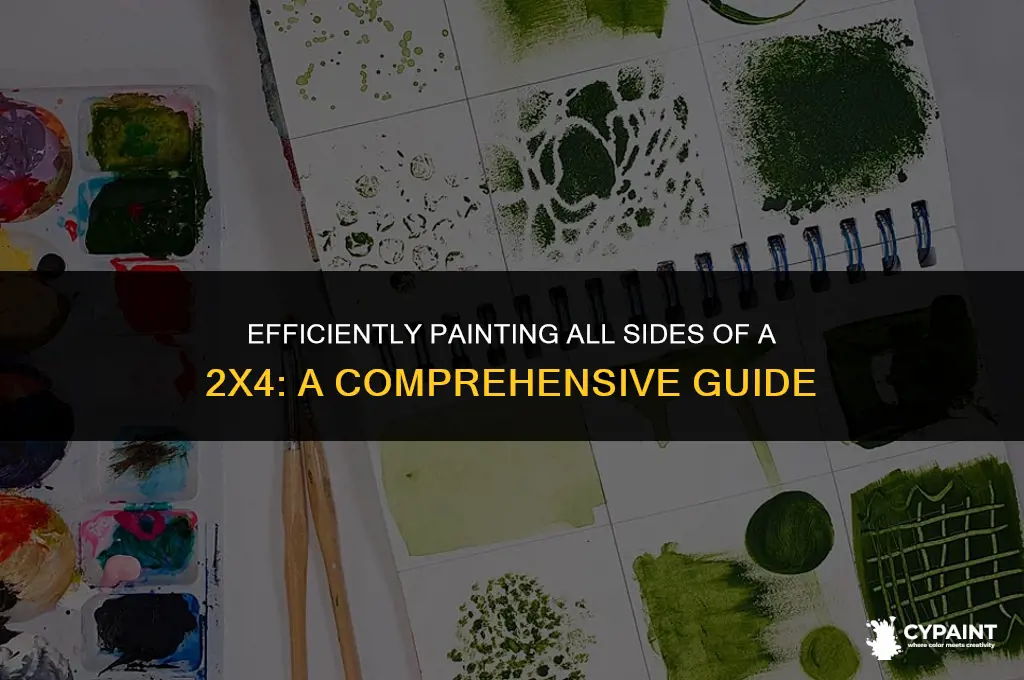 how to paint all sides of 2x4 at one time