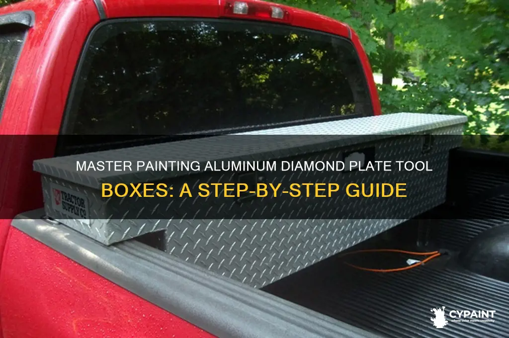 how to paint aluminum diamond plate tool box