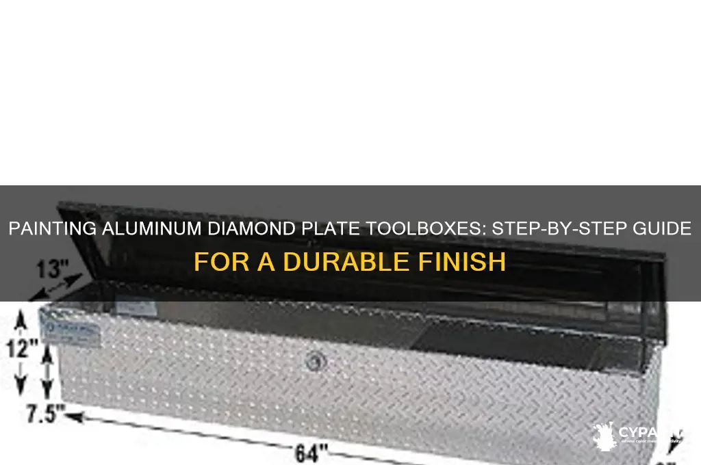 how to paint aluminum diamond plate toolbox