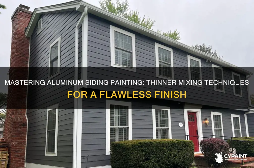 how to paint aluminum siding mix with thinner