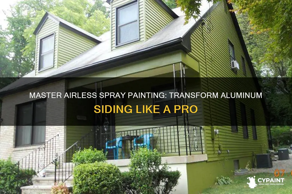 how to paint aluminum siding with airless gun
