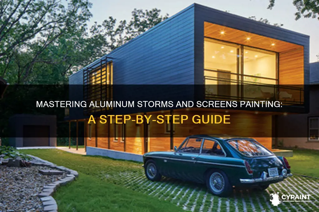 how to paint aluminum storms and screens