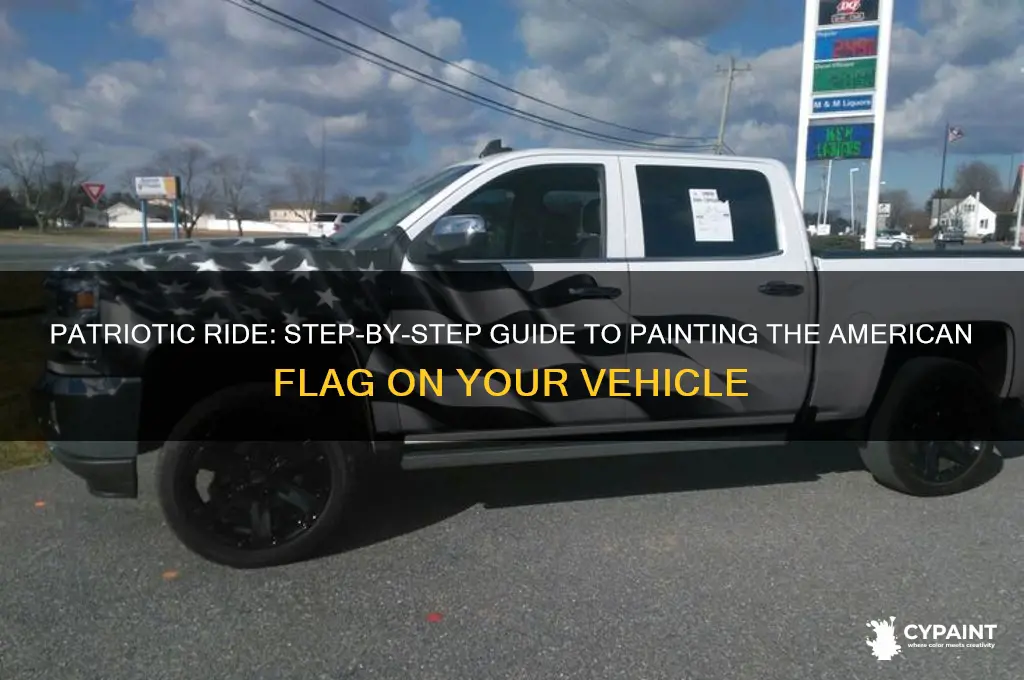 how to paint american flag on vehicle