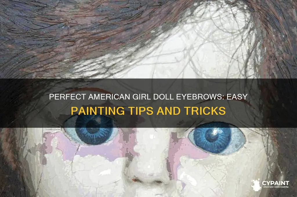 how to paint american girl doll eyebrows