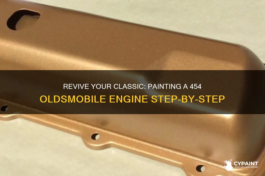 how to paint an 454 oldsmobile engine